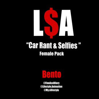 Second Life Marketplace - L$A - "Car Rant & Selfies" FEMLAE PACK